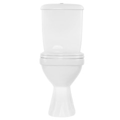 Унитаз-компакт Суперкомпакт Стандарт, горизонтальный выпуск, с сиденьем, белый (44901110522)